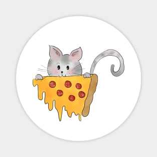 Cat eating a pizza Magnet